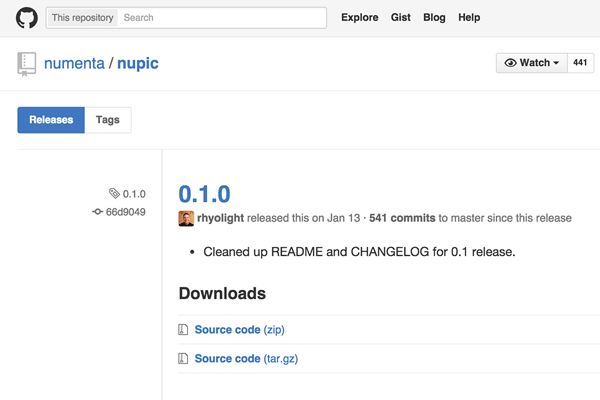 Image for NuPIC 0.1 Released